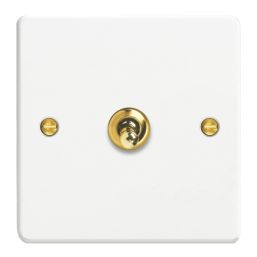 Varilight  10A 1-Gang 2-Way Light Switch  Chalk White