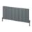 Reina Piatto Double 600mm x 1420mm 5191BTU Anthracite Horizontal Designer Radiator