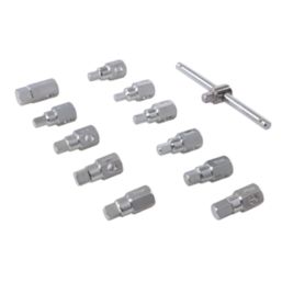 Silverline Universal Drain Plug Key Set 12 Pcs