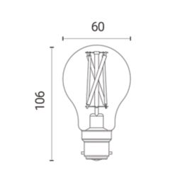 4lite  ES A60 LED Smart Light Bulb 6.7W 800lm 2 Pack