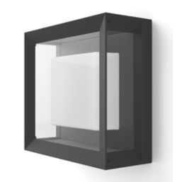Philips Hue Econic Outdoor LED Smart Wall Light Black 15W 1140lm