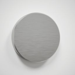 Laura Ashley  Clear with Brushed Chrome Caps Kitchen Splashback 600mm x 750mm x 6mm