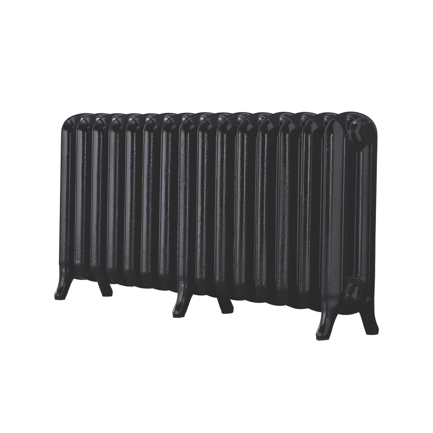 Arroll 549mm x 1174mm 4350BTU Black Cast Iron 2 Column Radiator (570KY)