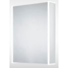 Sensio Ainsley 1-Door Mirrored Bathroom Cabinet & Bluetooth Speaker With 4320lm LED Light Grey Matt 564mm x 130mm x 700mm