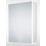 Sensio Ainsley 1-Door Mirrored Bathroom Cabinet & Bluetooth Speaker With 4320lm LED Light Grey Matt 564mm x 130mm x 700mm