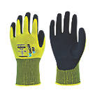 Wonder Grip WG-310HY Comfort Protective Work Gloves High-Viz Yellow / Black X Large