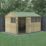 Forest Beckwood 11' 6" x 8' (Nominal) Reverse Apex Shiplap Timber Shed with Base & Assembly