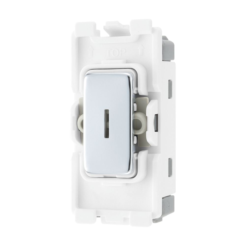 British General Nexus Metal Grid 20A Grid SP Key Switch Polished Chrome