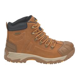 Site Fortress Size 7  Tan Waterproof Steel Toe Cap Safety Boots