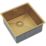 ETAL Elite 1 Bowl Stainless Steel Kitchen Sink Gold 440mm x 440mm