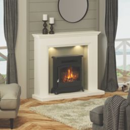 Be Modern Elstow Matt Black Electric Stove 570mm x 618mm