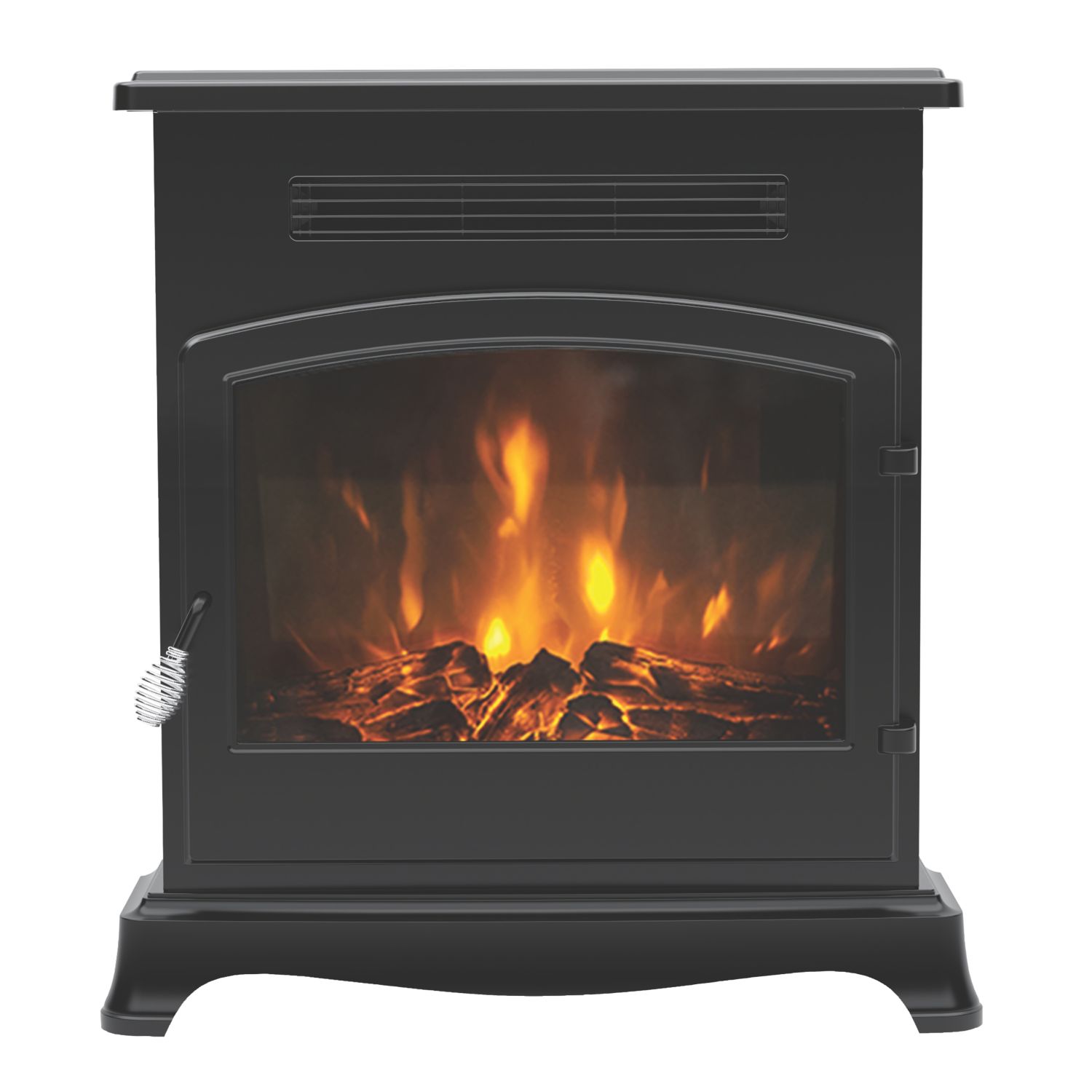 Be Modern Elstow Matt Black Electric Stove 570mm x 618mm (570TT)