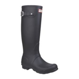 Hunter Original Tall Size 8 Womens Black Non Safety Wellies