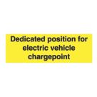 Essentials  EV Dedicated Position Labels 75mm x 25mm 10 Pack