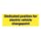 Essentials  EV Dedicated Position Labels 75mm x 25mm 10 Pack