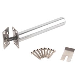 Smith & Locke Concealed Door Closer Square Polished Chrome 95° 144.5mm