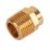 Endex  Brass End Feed Adapting Male Coupler 15mm x 1/2"