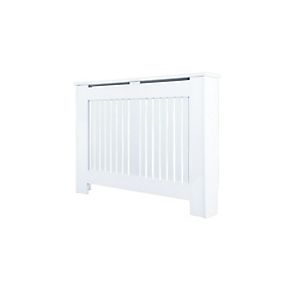 Kensington Radiator Cover Modern MDF White Grill Wood Cabinet Small 