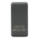 Knightsbridge 'COFFEE MACHINE' Switch Cover Anthracite