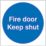 Non Photoluminescent "Keep Shut" Fire Door Sign 100mm x 100mm