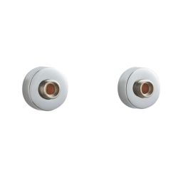 Highlife Bathrooms  Round Shower Brackets Chrome