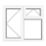 Crystal  Left-Hand & Top Opening Clear Triple-Glazed Casement White uPVC Window 905mm x 965mm