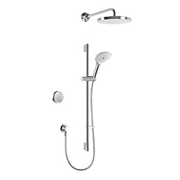 Mira Activate Gravity-Pumped Rear-Fed Dual Outlet Chrome Thermostatic Digital Mixer Shower
