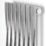 Time Twister  2000mm x 310mm 3706BTU Matt Chrome Vertical Designer Radiator