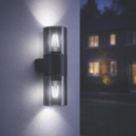 Eglo Cropani Outdoor Up & Down Wall Light Matt Black