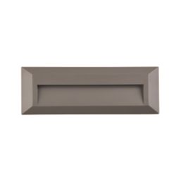 Saxby Pilot Outdoor LED Slim-Profile Brick Guide Light Surface-Mounted Grey 2W 65lm