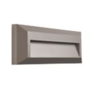Saxby Pilot Outdoor LED Slim-Profile Brick Guide Light Surface-Mounted Grey 2W 65lm