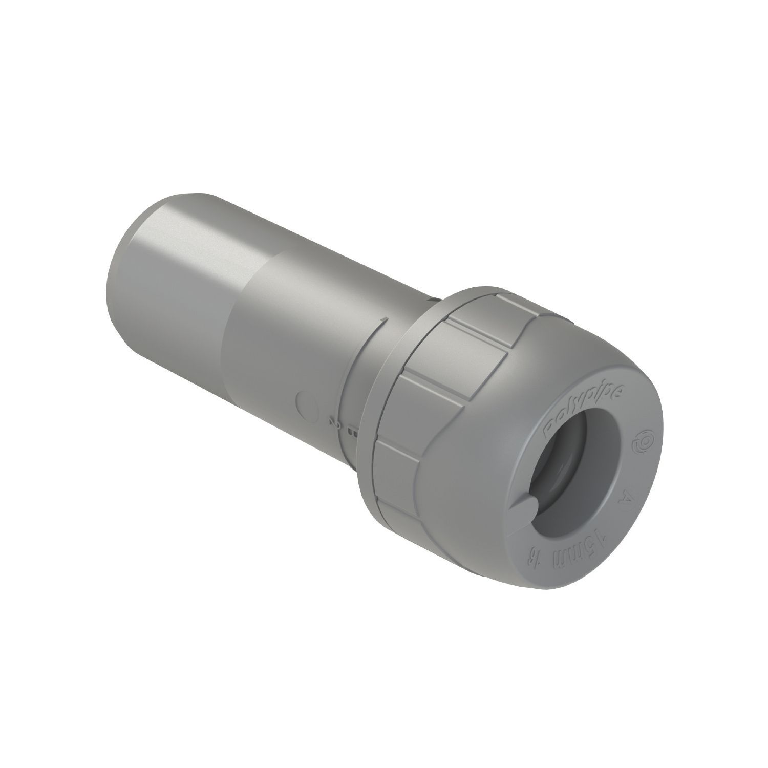 PolyPlumb Enhanced Plastic Push-Fit Reducing Coupler 22mm x 15mm (571PY)