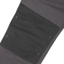 Apache Sudbury Work Trousers Grey/Black 40" W 29" L