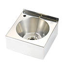 Model A 1 Bowl Stainless Steel Wall-Hung Wash Basin 290mm x 290mm