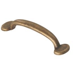 Siro Bowed Cabinet Pull Handle Antique Brass 96mm