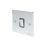 Schneider Electric Ultimate Low Profile 16AX 1-Gang 2-Way Light Switch  Polished Chrome with Black Inserts