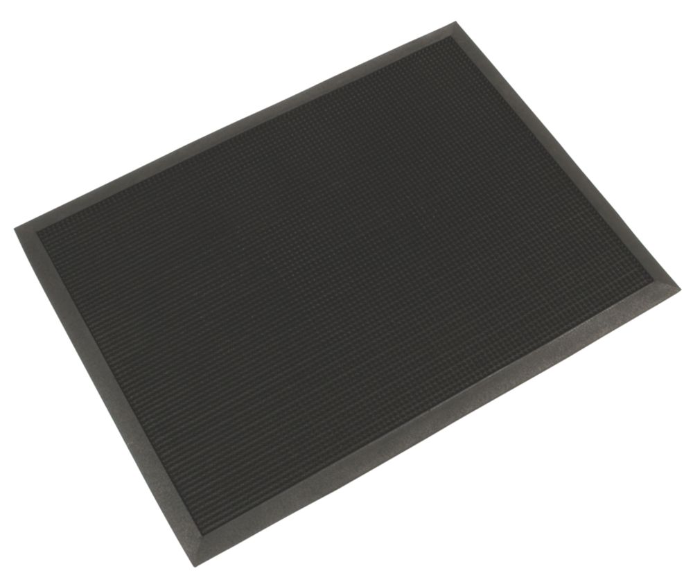 COBA Fingertip Entrance Mat Black 1m x 0.8m x 13mm - Screwfix