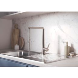 Bristan Pine Mono Sink Mixer Tap Steel