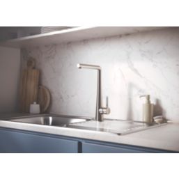 Bristan Pine Mono Sink Mixer Tap Steel