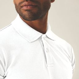 Regatta Pro 50 / 50 Pique Polo Shirt White Small 38.6" Chest