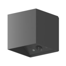 Calex Falerna Outdoor Rechargeable LED Up & Down Wall Lights With PIR & Photocell Sensor Black 70lm 2 Pack