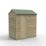 Forest 4Life 6' x 4' (Nominal) Reverse Apex Overlap Timber Shed with Base