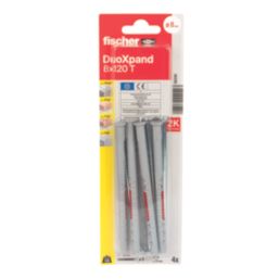 Fischer  TX DuoXpand Countersunk Frame Fixings 8mm x 120mm 4 Pack