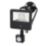 Collingwood  Outdoor LED Colour-Switch Floodlight With PIR Sensor Black 10W Up to 1300lm