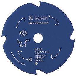 Bosch Expert Fibre Cement Circular Saw Blade 165mm x 20mm 4T