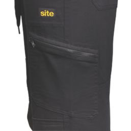 Site Tesem Multi-Pocket Work Trousers Black 36" W 32" L