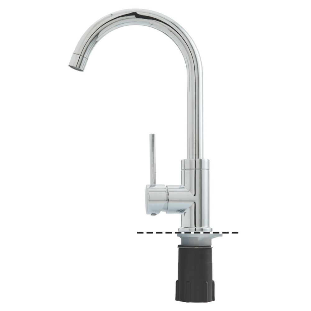 Highlife Bathrooms Eco Single Lever Sink Mixer Chrome Screwfix