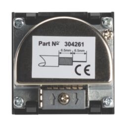 Contactum Media Modular Coaxial TV & F-Type Satellite Socket Black