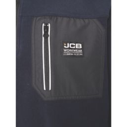 JCB Trade 1/4 Zip Tech Fleece Navy Large 42-44" Chest