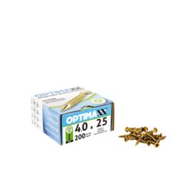 Optimaxx  PZ Countersunk  Wood Screws 4mm x 25mm 200 Pack